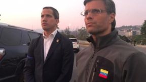 Juan Guaidó junto a Leopoldo López.
