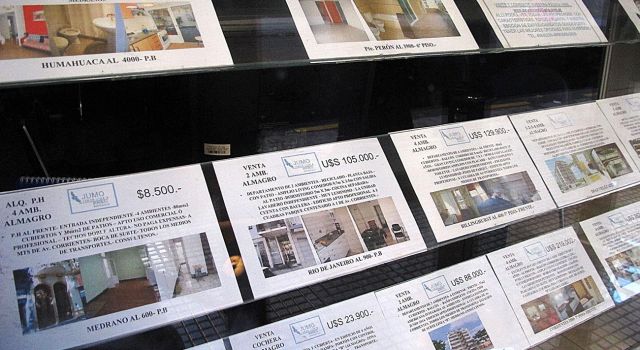 Caida de las venta en inmobiliarias.