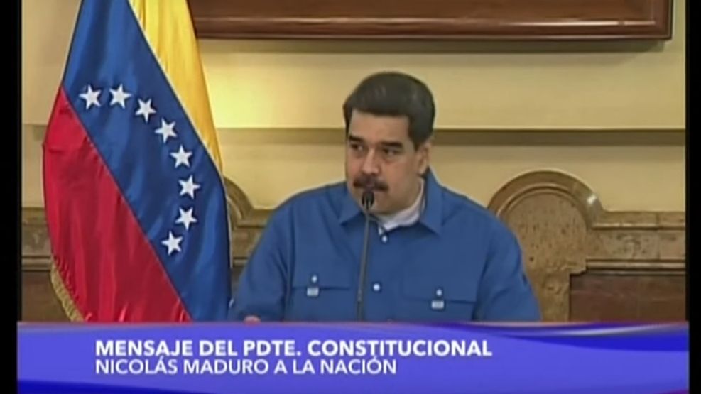 Nicolás Maduro en cadena nacional