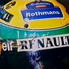Así quedó el casco de Ayrton Senna