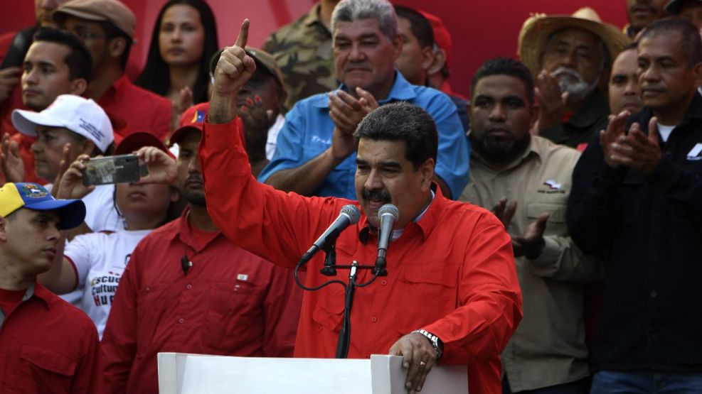 Maduro, en su discurso en Caracas de este 1° de Mayo.