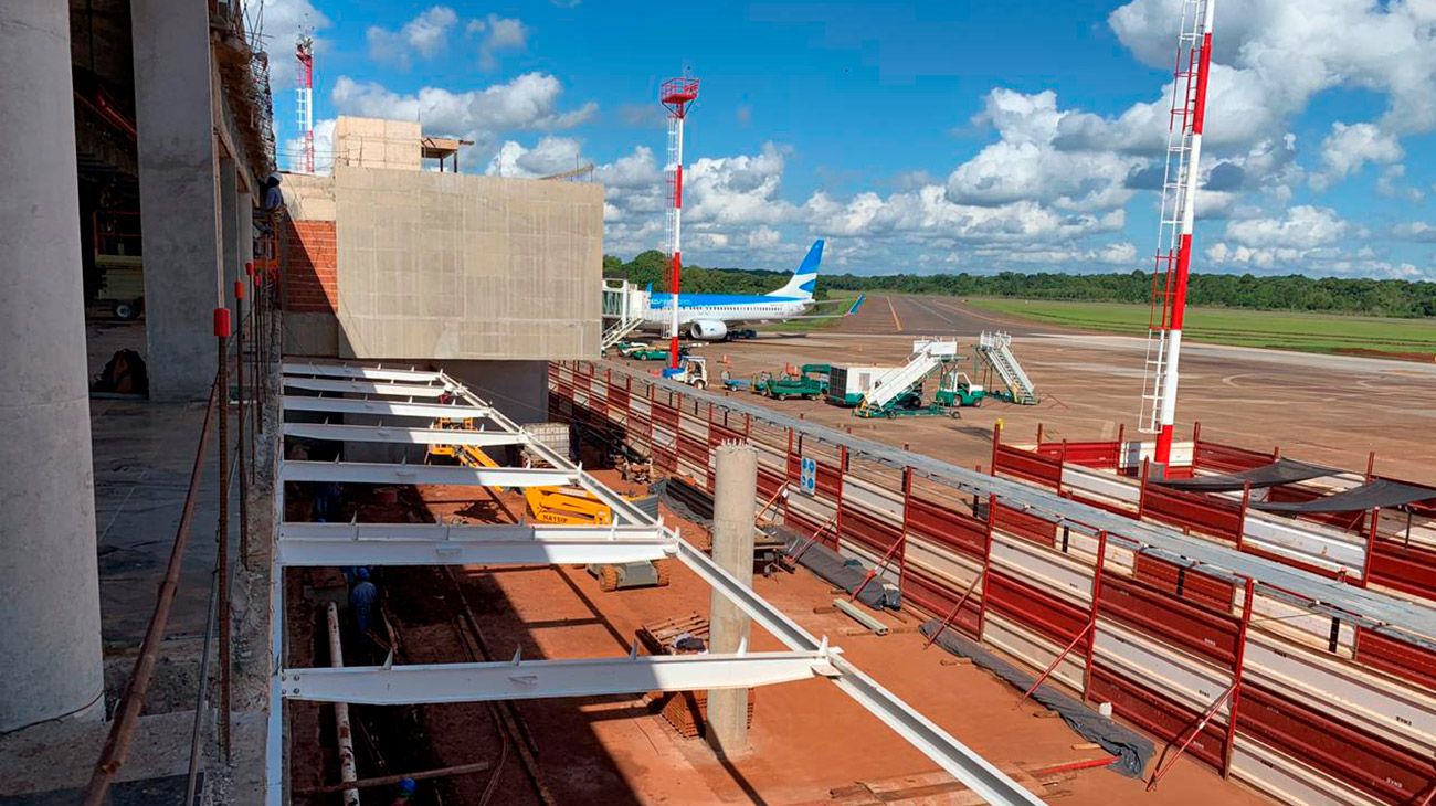 Avanzan las obras en el aeropuerto de Iguazú en Misiones