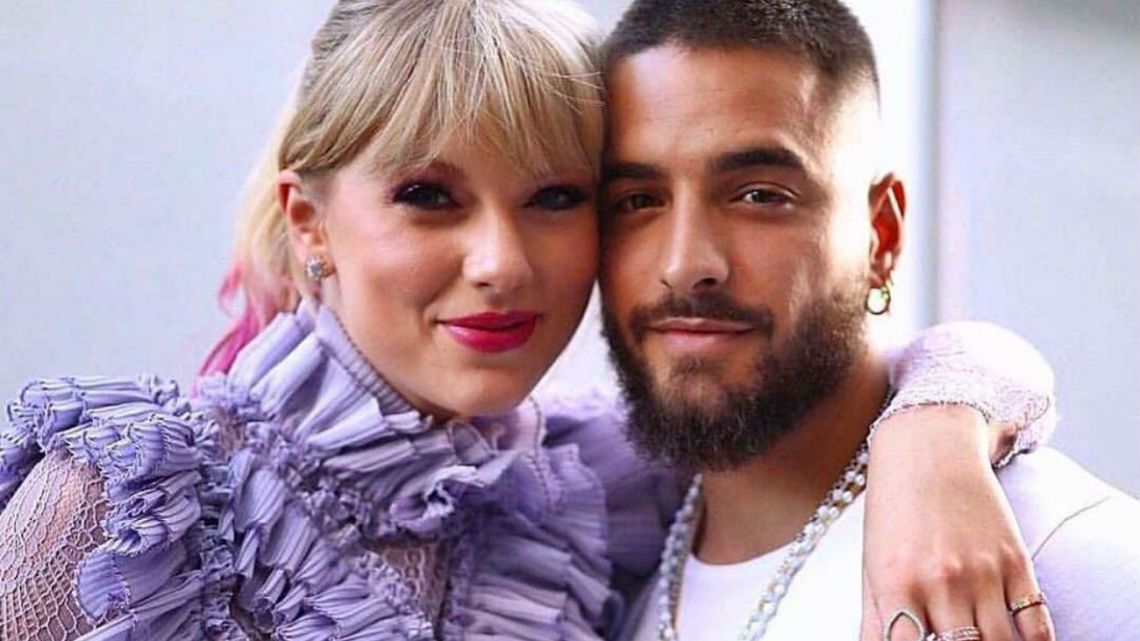 ¡Encuentro Cumbre! Maluma conquistó a Taylor Swift en los Billboard Music Awards
