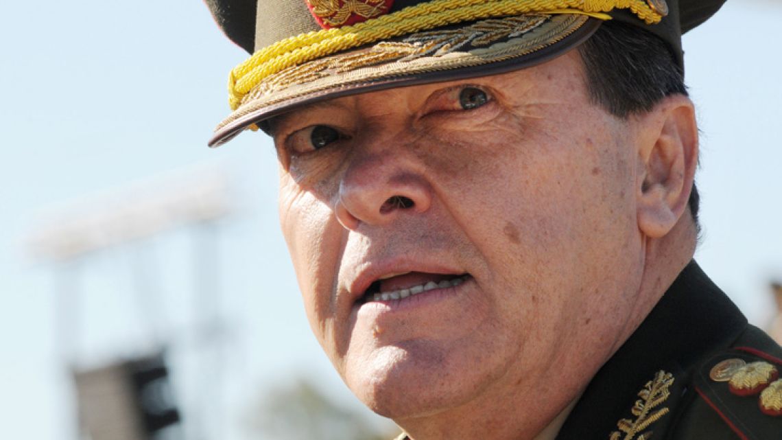Ex-Army chief César Milani, pictured in 2014.