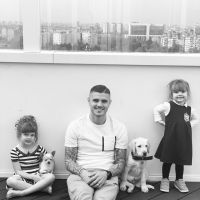 mauro icardi, mascota, isabella icardi, wanda nara, francesca icardi, perros