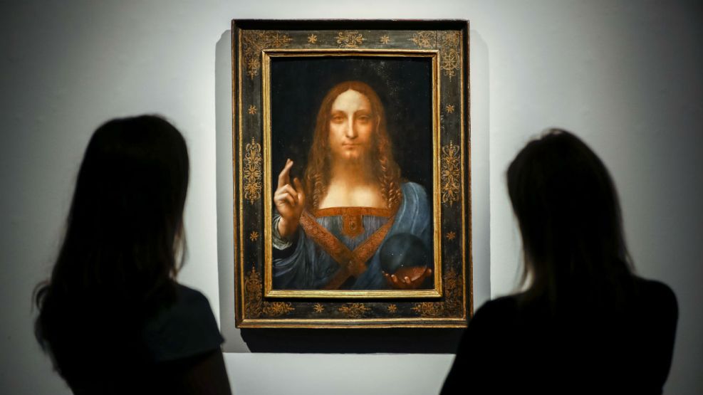 el "Salvator Mundi" de Leonardo Da Vinci fue subastado por 450 millones de dólares.