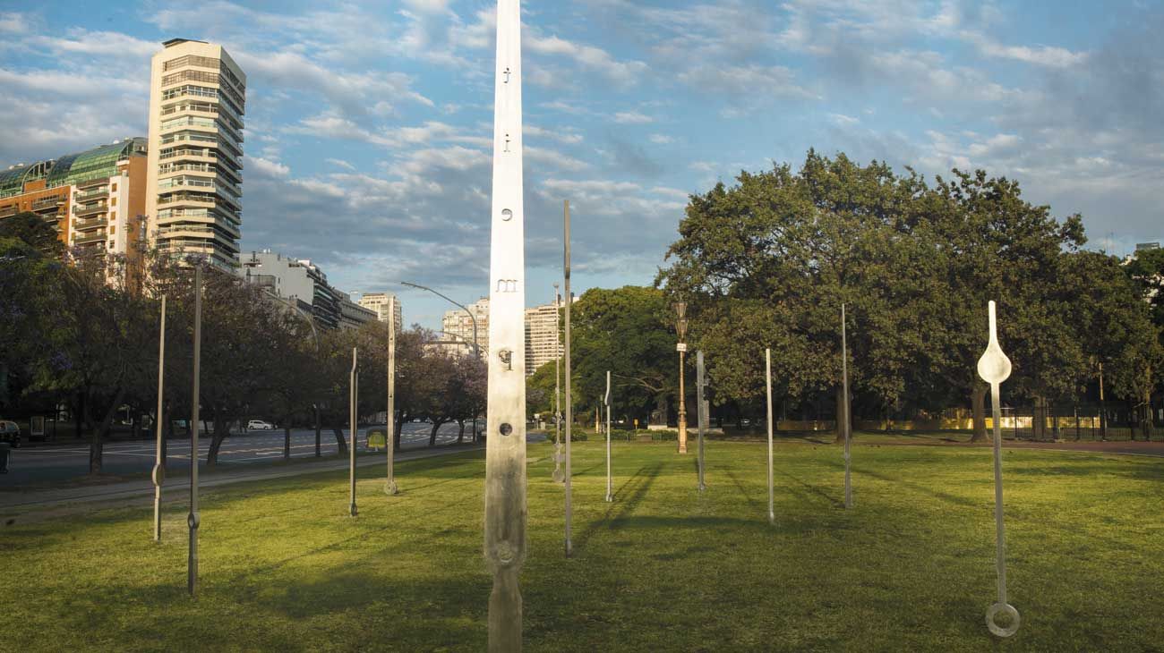 Marie Orensanz. Más allá del tiempo. Plaza Rubén Darío durante BIENALSUR 2017