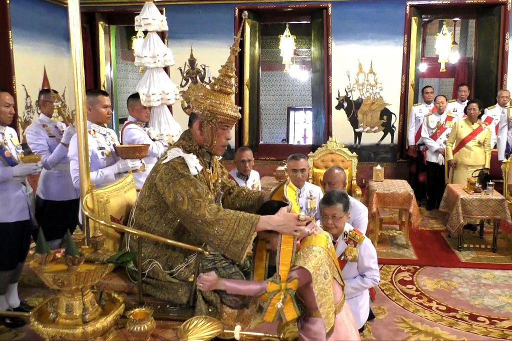 Escenas de la coronación del rey Vajiralongkorn de Tailandia, el sábado 4 y domingo 5 de mayo, ceremonias que costaron 31 millones de dólares.
