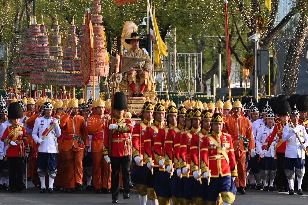 Escenas de la coronación del rey Vajiralongkorn de Tailandia, el sábado 4 y domingo 5 de mayo, ceremonias que costaron 31 millones de dólares.