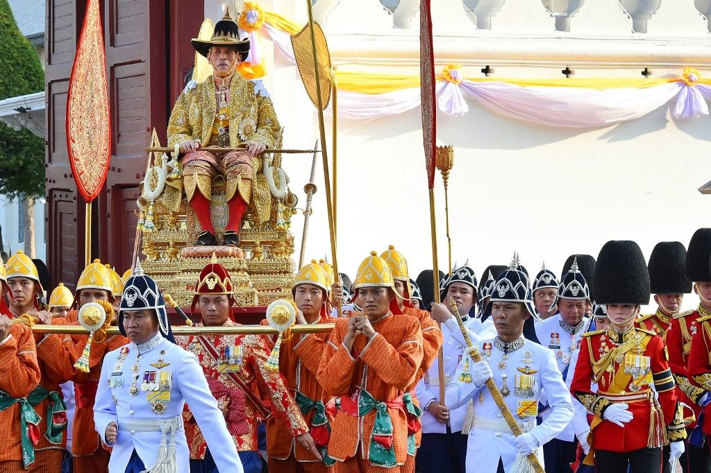 Escenas de la coronación del rey Vajiralongkorn de Tailandia, el sábado 4 y domingo 5 de mayo, ceremonias que costaron 31 millones de dólares.