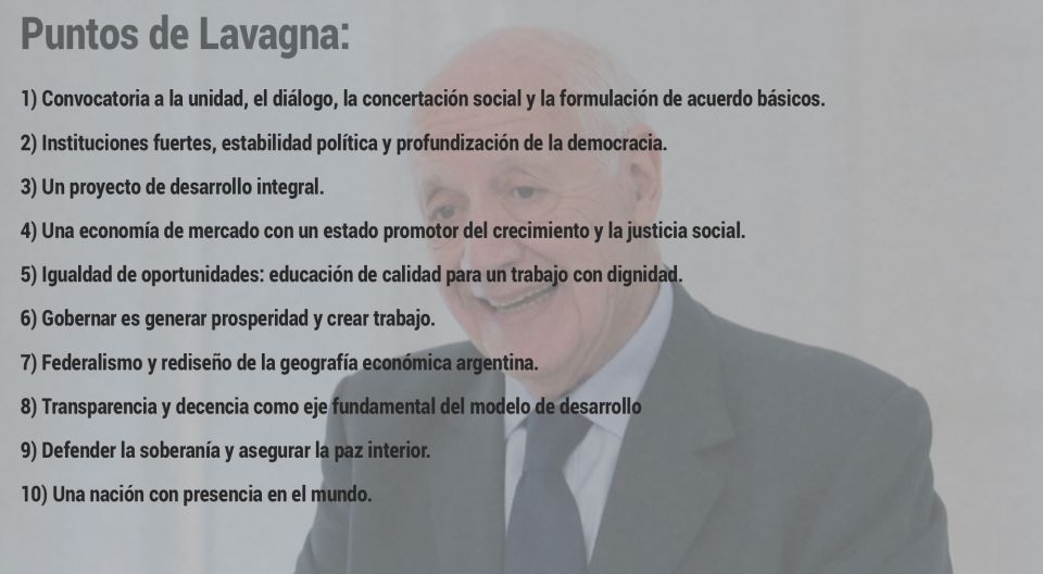 Los 10 puntos de Lavagna 05062019