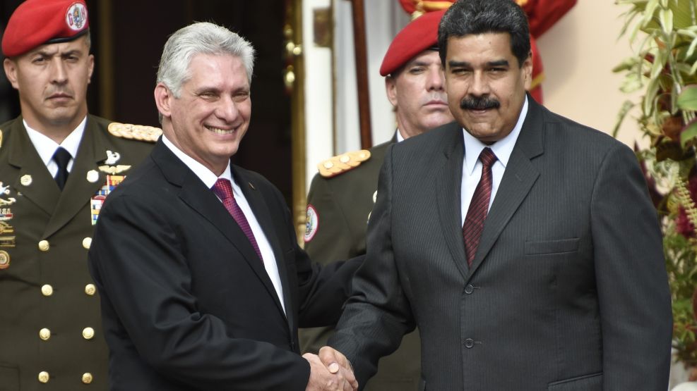 Cuba's New President Miguel Diaz-Canel Visits Venezuela 
