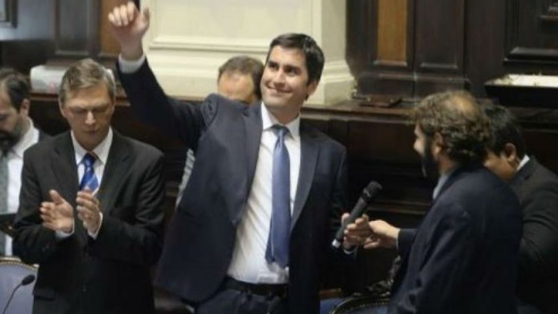 Speaker of the Buenos Aires Province Legislature Manuel Mosca (file).
