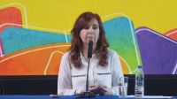 Cristina Kirchner, al presentar el libro.