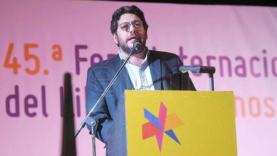 Pablo Avelluto en la inauguracion de la feria del libro