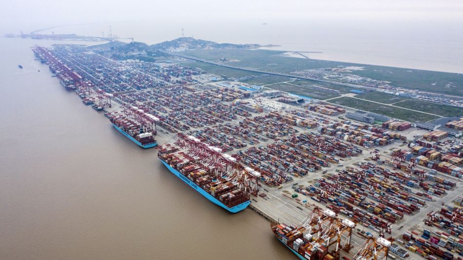 Shanghai's Container Port as U.S. Hikes Tariffs Amid Trade Talks