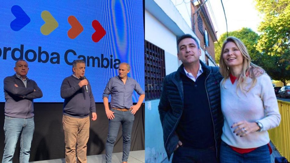 Los candidatos radicales Mario Negri y Ramón Mestre.