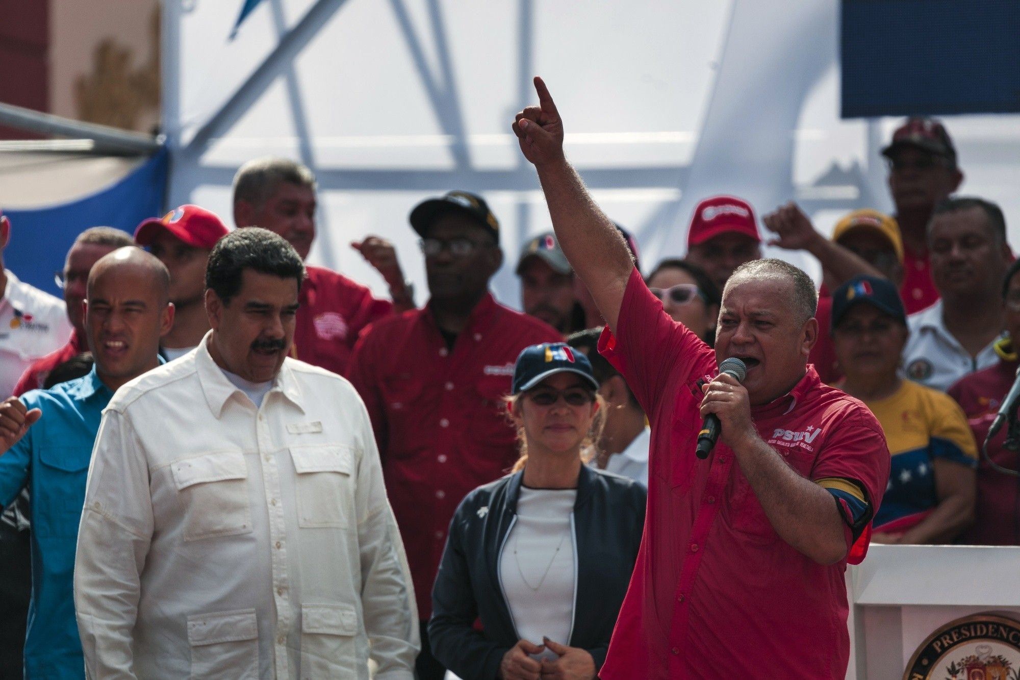 Demonstrations In Caracas Amid New Power Blackout 