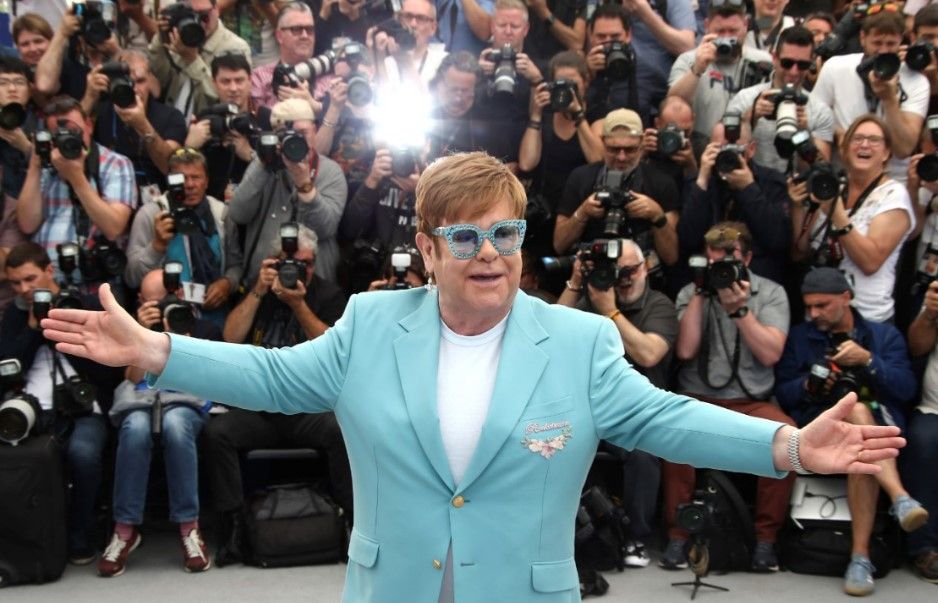 Elton John en el Festival de Cannes para presentar "Rocketman"