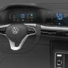 Boceto digital del interior del VW Golf VIII.