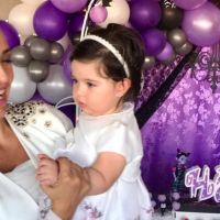 Andrea Estévez le festejó su primer cumpleaños a su hija Hannah