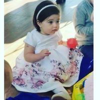 Andrea Estévez le festejó su primer cumpleaños a su hija Hannah