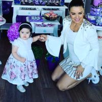Andrea Estévez le festejó su primer cumpleaños a su hija Hannah