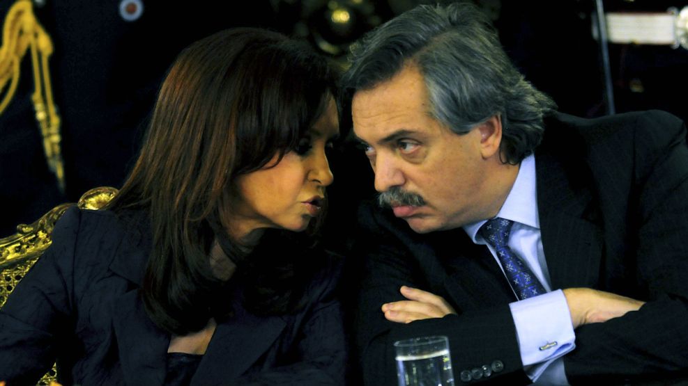 Cristina y Alberto Fernández, en una foto de archivo en tiempos de mieles y rosas.