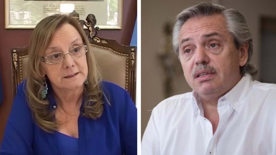 Alicia Kirchner y Alberto Fernández