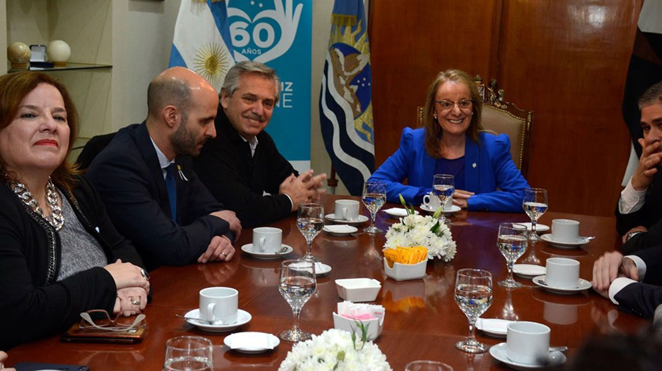 Alberto Fernández en Santa Cruz.