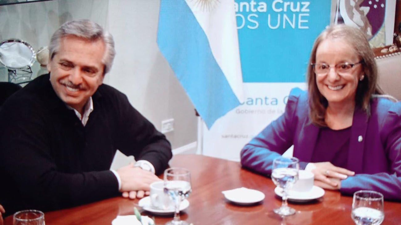 Alberto Fernández y Alicia Kirchner.