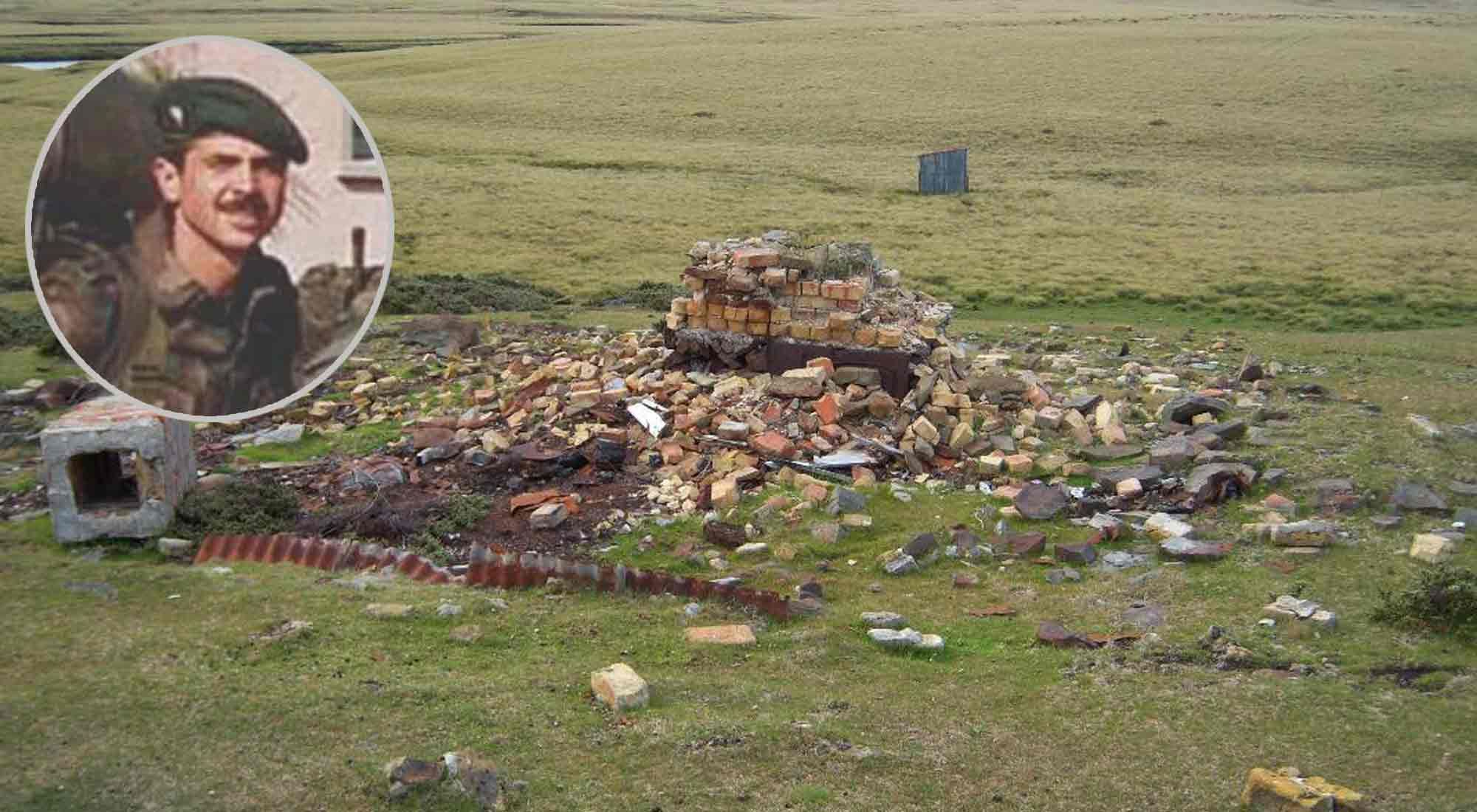 El teniente Ernesto Espinosa murió durante el enfrentamiento conocido como Top Malo House en Malvinas.