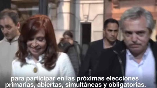 Alberto Fernández y Cristina Kirchner