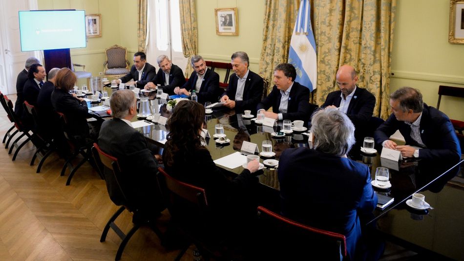 Reunión de gabinete de ministros de Macri