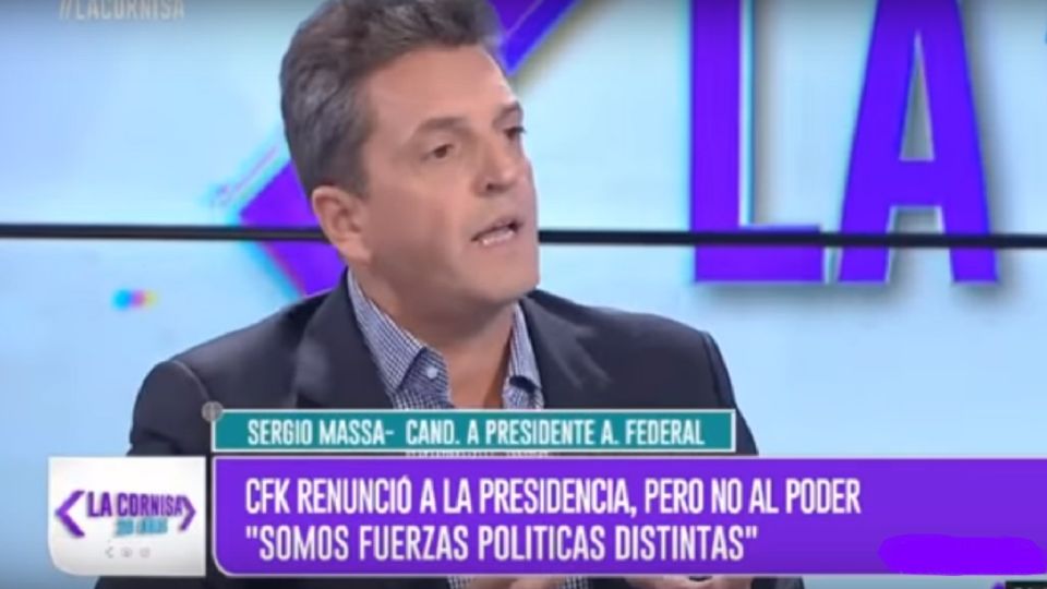 El líder del Frente Renovador, Sergio Massa.