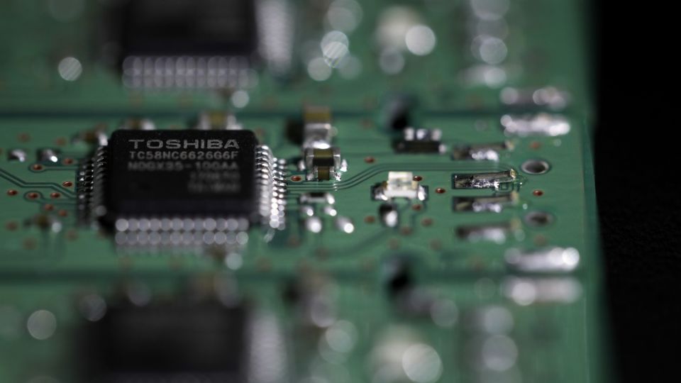 Images Of Toshiba Corp. Flash Memory Products As The Deal To Sell Its Chips Business Near Complete