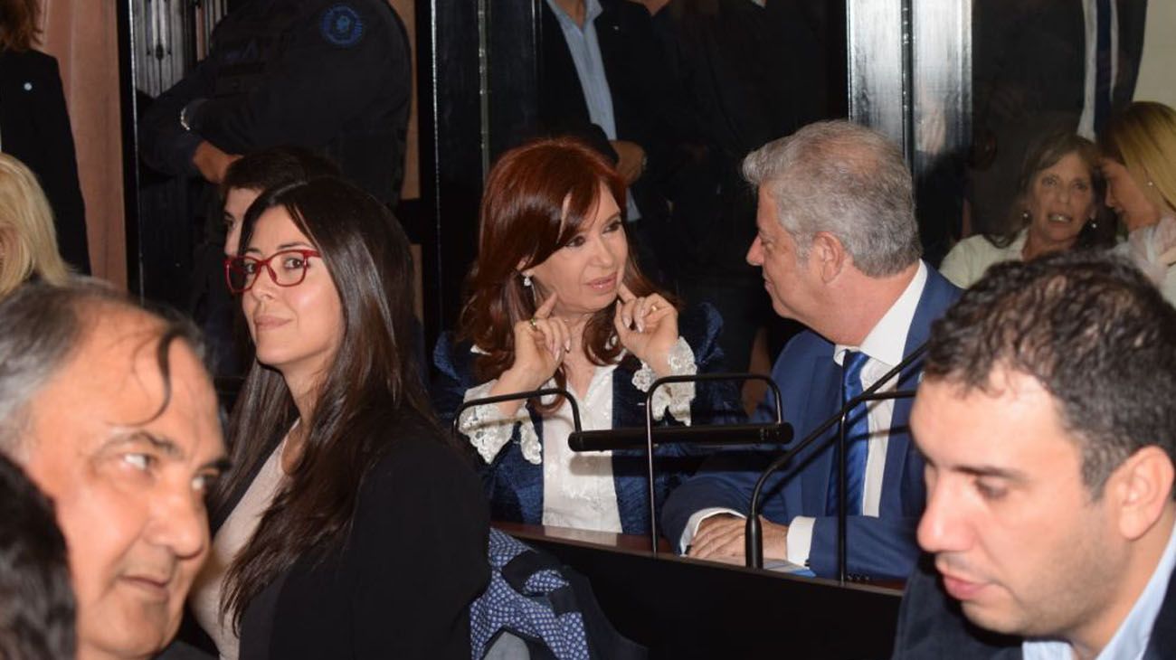 Cristina Kirchner en el interior de Comodoro py