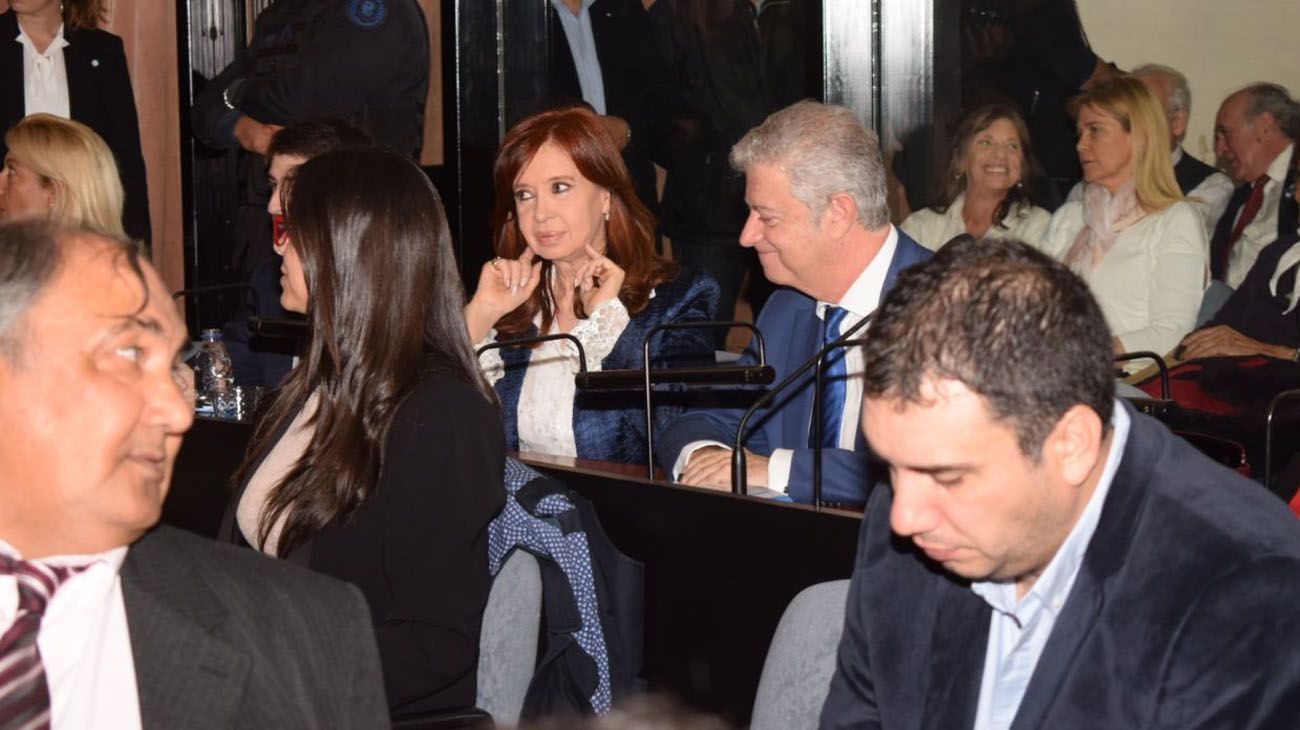 Cristina Kirchner en el interior de Comodoro py