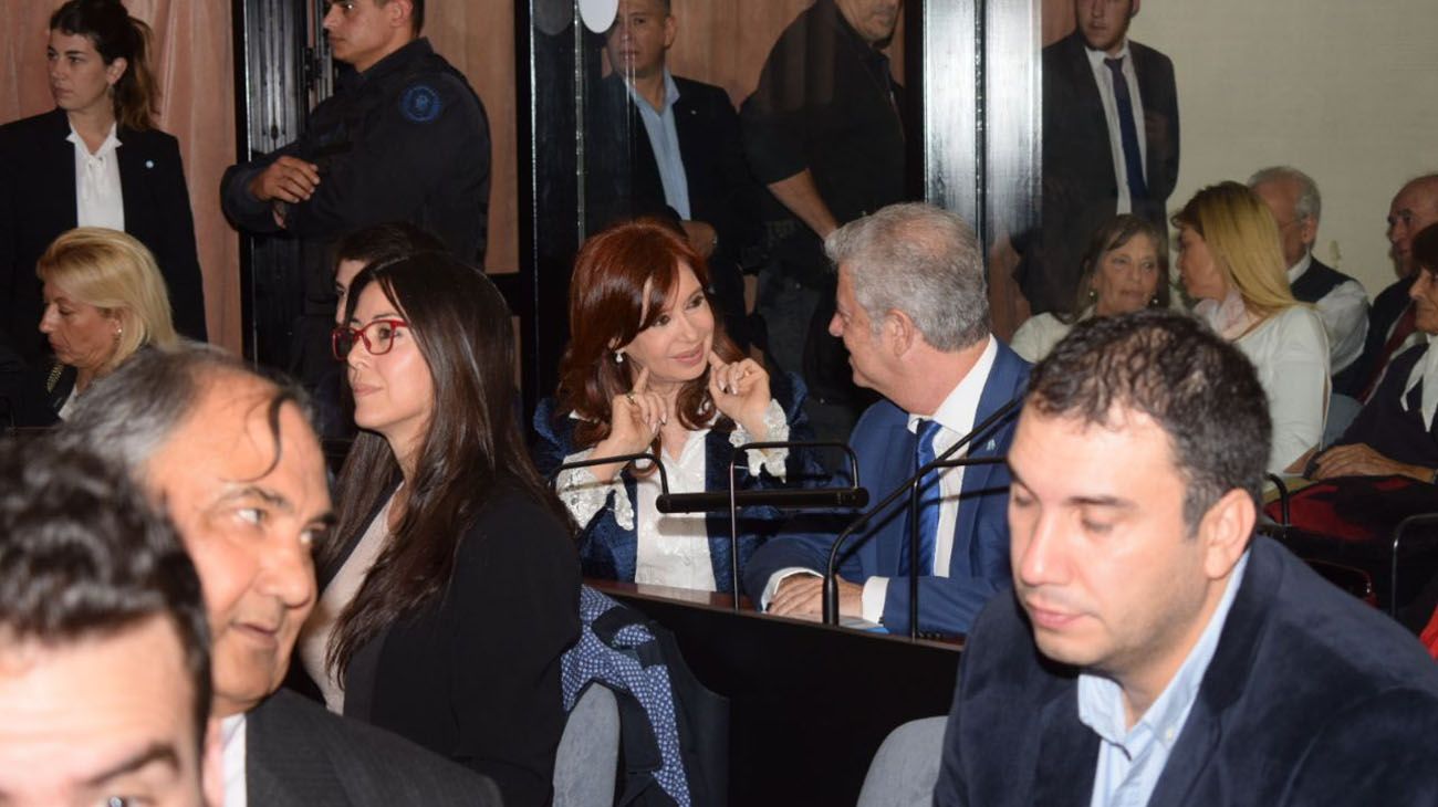 Cristina Kirchner en el interior de Comodoro py