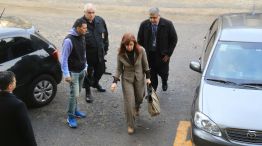 La expresidenta Cristina Kirchner en los tribunales federales de Retiro.