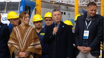 La gobernadora María Eugenia Vidal y el presidente Mauricio Macri.