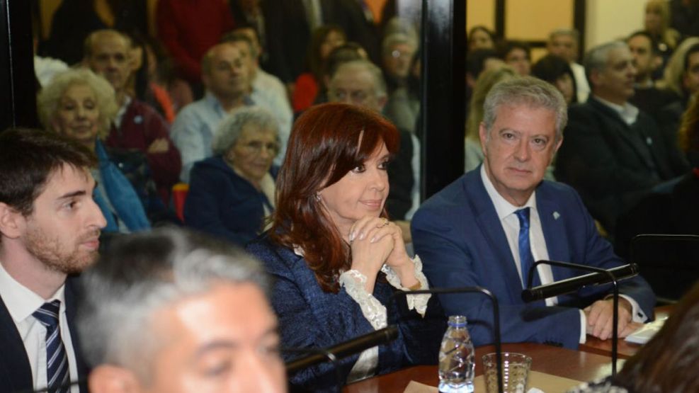 Archivo 2019. Cristina Kirchner durante el proceso judicial, en Comodoro Py.