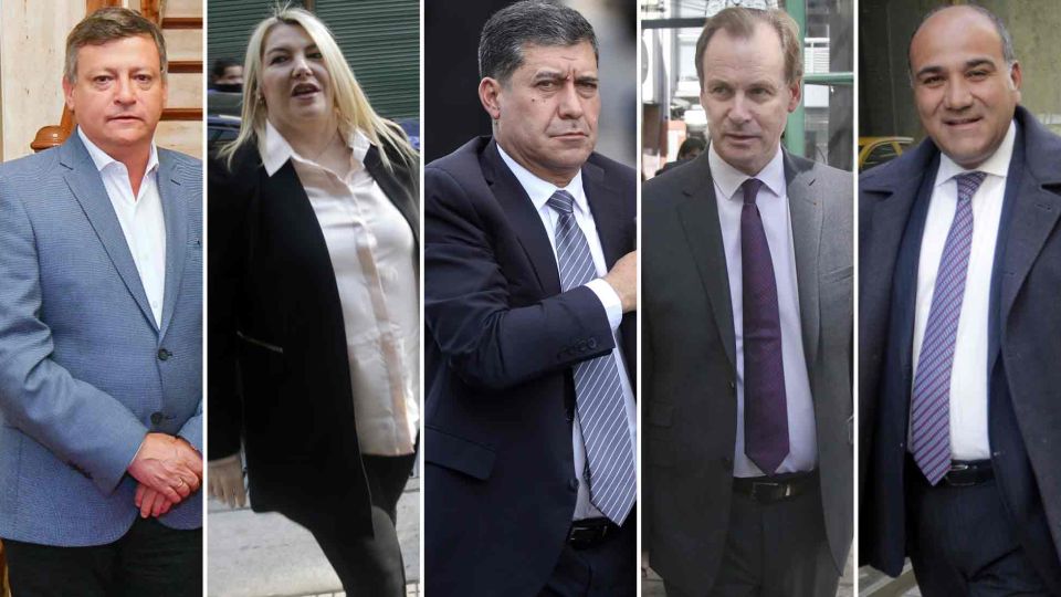 Domingo Peppo, Rosana Bertone, Sergio Casas, Gustavo Bordet y Juan Luis Manzur