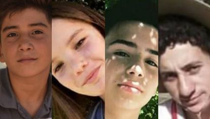 Danilo, Camila, Gonzalo y Aníbal. Fallecieron en la madrugada del lunes 20 de mayo.