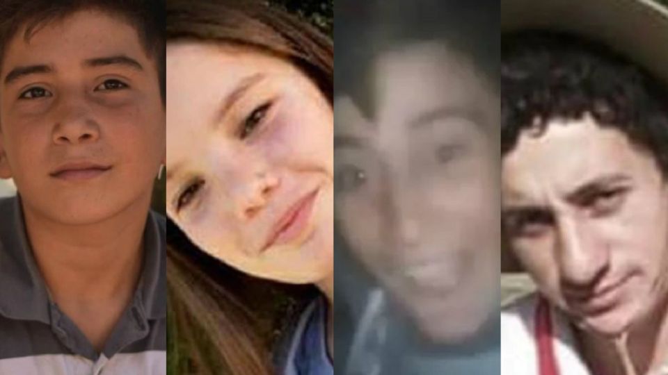 Danilo, Camila, Gonzalo y Aníbal. Fallecieron en la madrugada del lunes 20 de mayo.