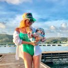 Las primeras vacaciones de Vicky Xipolitakis y su hijo en el Caribe