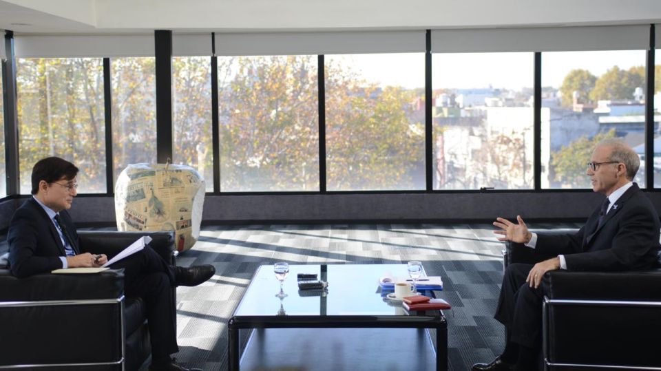 Carlos Rosenkrantz, presidente de la Corte Suprema, en la entrevista con Fontevecchia.