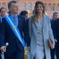 Juliana Awada acaparó las miradas con su look sobrio en el Tedeum del 25 de Mayo