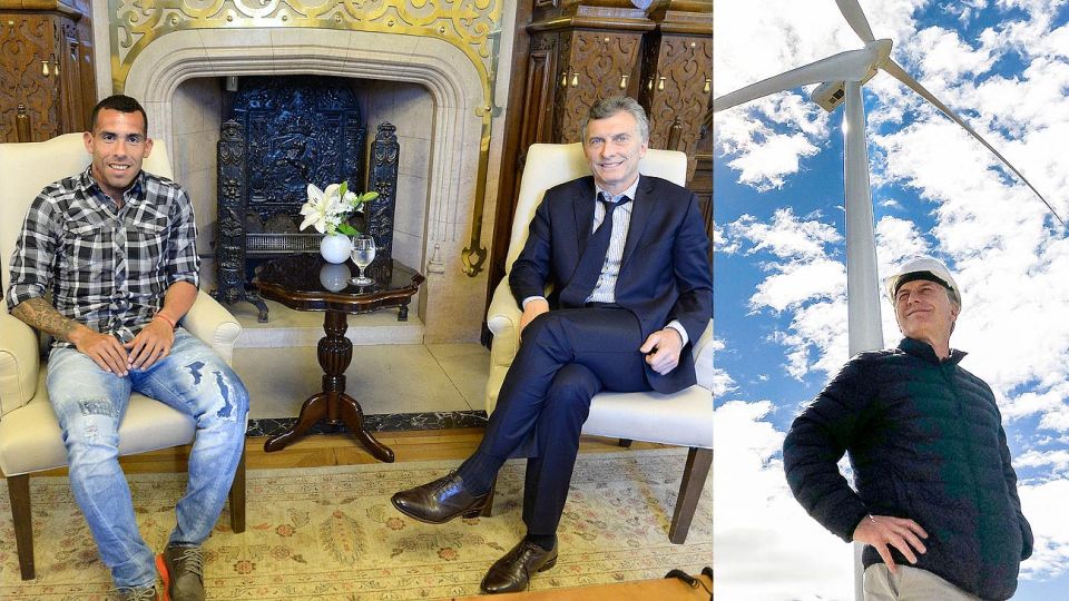 Astro socio. Tevez figura en las empresas que intervinieron en los negocios de los Macri con los parques eólicos.