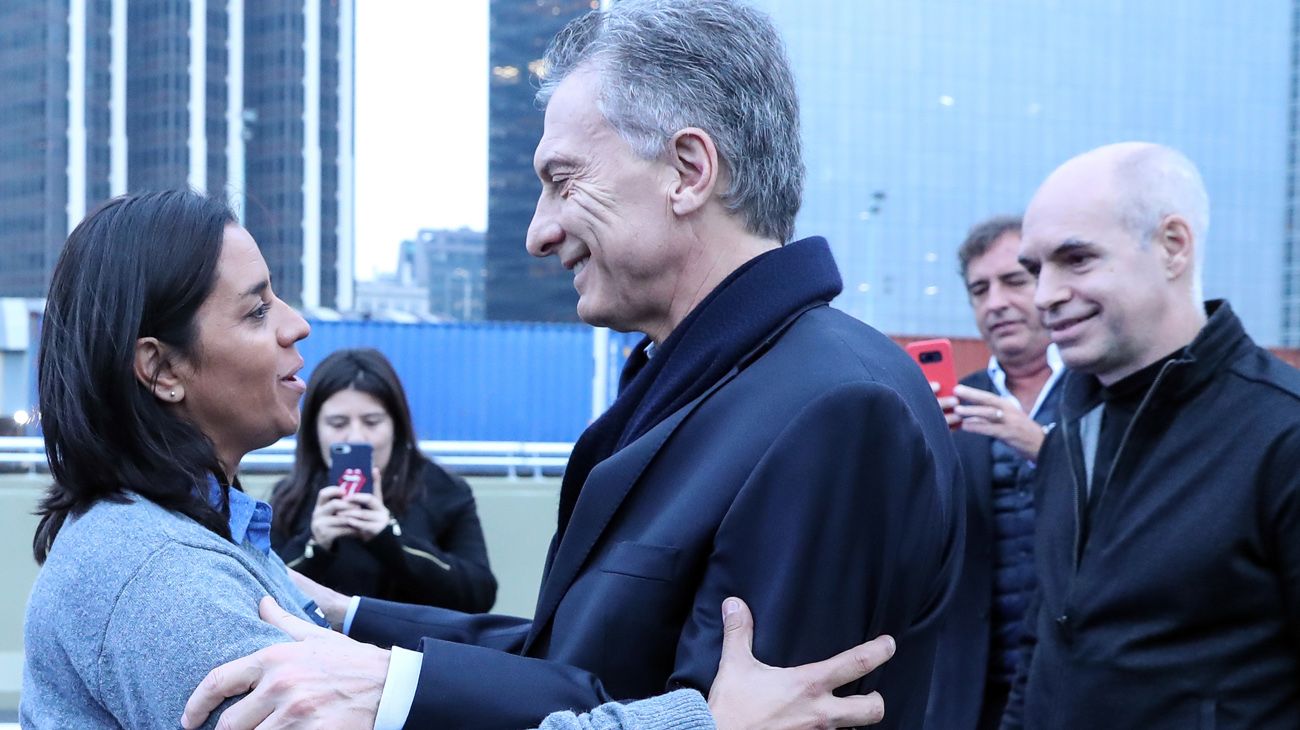 Mauricio Macri, Horacio Rodríguez Larreta y María Eugenia Vidal inauguraron el Paseo del Bajo.